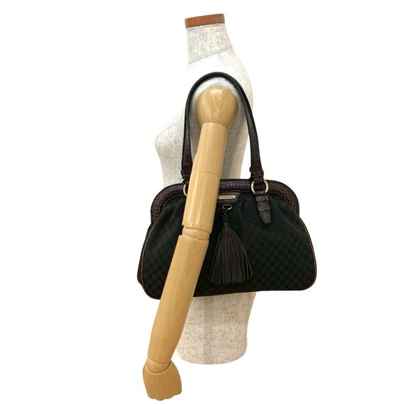 CELINE Brown Leather Tote Bag - Picture 2 of 10